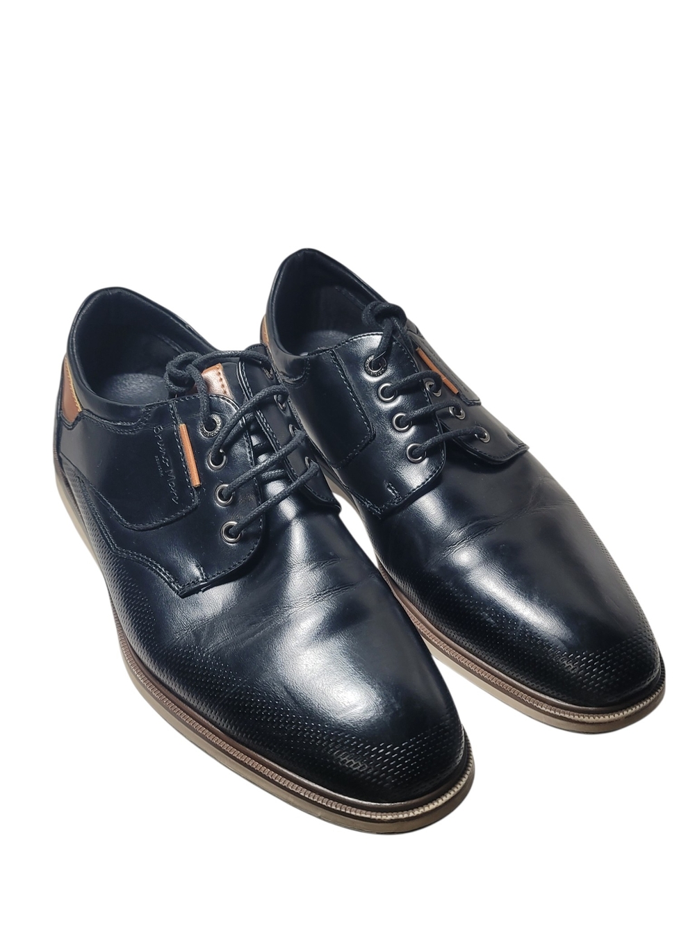 Bruno Marc Men's Dress Oxford Sneakers - Black/Brown - Size 8
